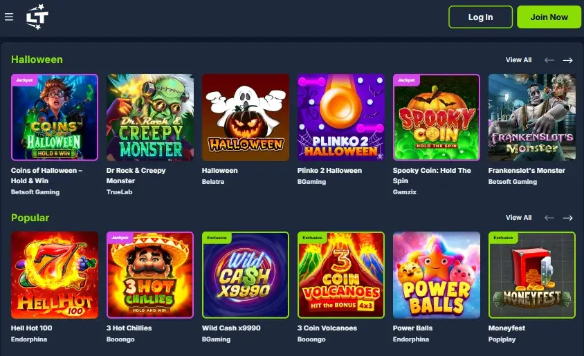 Luckytwice Casino Slots and Game Categories
