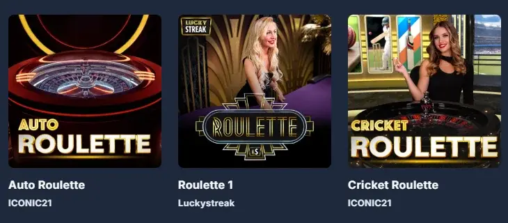 Roulette Games with Dealers at Luckytwice Website