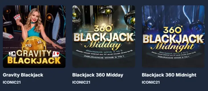 Blackjack Games at Casino Lucky Twice