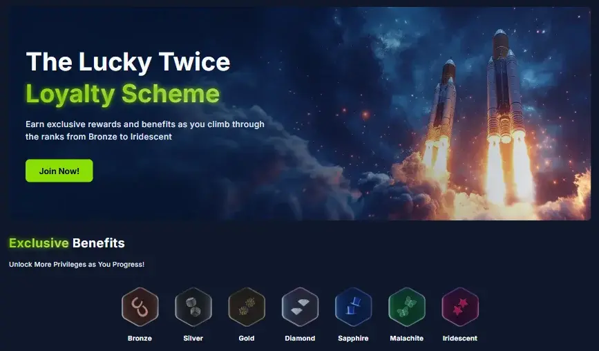 Loyalty Scheme at Lucky Twice Online Casino