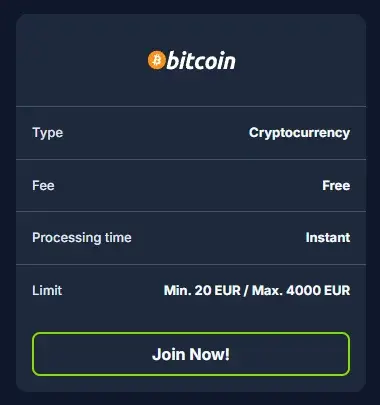 LuckyTwice Casino Deposit with Cryptocurrency